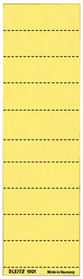 Produktbild von LEITZ Blanko Beschriftungsschildchen (B)60 x (H)21 mm gelb 4-zeilig 100 Stück
