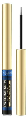 Image de Eveline Cosmetics Precise Slim – eyeliner, longue tenue, précis, Black, waterproof – Pack de 3