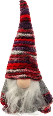 Produktbild von Christmas Paradies 45666 Wichtel kleiner Gnom Mütze rot/lila Körper grau
