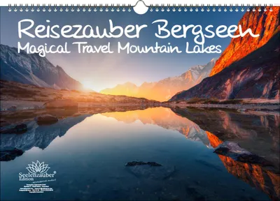 Produktbild von Reisezauber Bergseen DIN A3 Immerwährender Kalender Bergseen Gipfel und Berge - Seelenzauber