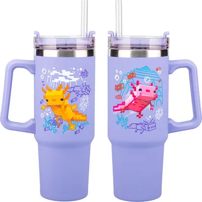 Image de Paladone Minecraft Axolotl juomapullo/termosmuki, 900 ml