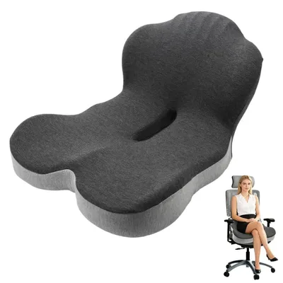 Zdjęcie produktu dla Ergonomiczna poduszka siedziska z pianki memory do krzeseł biurowych i samochodowych