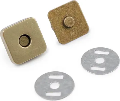 Produktbild von 5 Magnet-Verschlüsse 18x18mm Farbwahl - Taschen Schloss Verschluss