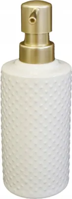 Zdjęcie produktu dla Ceramiczny dozownik do mydła w płynie biały solidny stylowe wykonanie