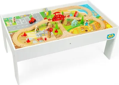 Immagine prodotto di Binario e tavolo per treni in legno Bigjigs Rail