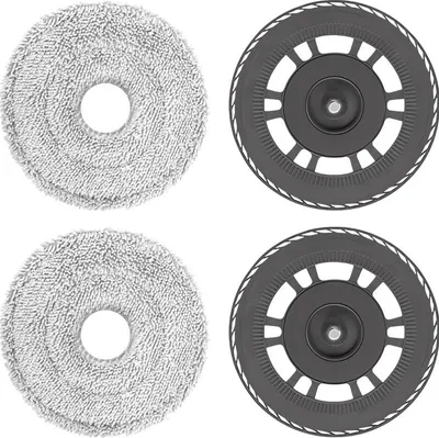 Produktbild von INF 2er-Pack Ersatz-Mopptücher mit Halterung für Dreame L10s Pro/X30 Ultra