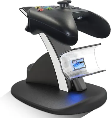 Immagine prodotto di Stazione di ricarica - Compatibile con PlayStation 5 - Base di ricarica per controller