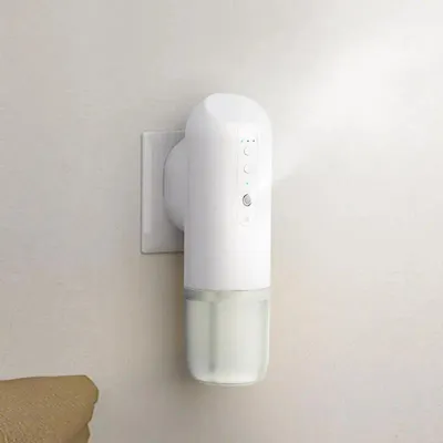 Obrázek produktu pro Automatický difuzér vůní – nástěnný difuzér vůní/osvěžovač vzduchu – ovládání přes aplikaci – časovač – tichý provoz – inteligentní ovládání – bílá barva