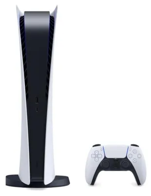 Produktbild von Sony Interactive Entertainment PlayStation 5 Digital Edition, PlayStation 5, Schwarz, Weiß, 16000 MB, GDDR6, AMD, AMD Ryzen Zen 2