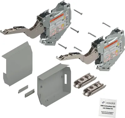 Produktbild von Blum Aventos HKS Kraftspeicher 960-2215 hellgrau Klappenbeschlag m.Montageplatte