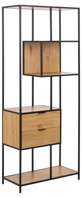 Produktbild von Seaford Regal 2 Schubladen 4 Regale Natur.