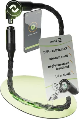 Imagen del producto de Candado inteligente para bicicletas - Candado de cadena con tecnología NFC - 125 cm - Protección para bicicletas - Color