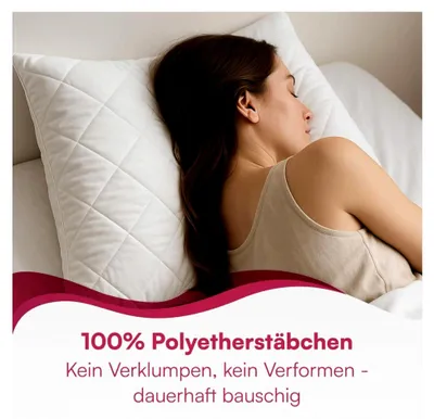 Produktbild von Kissen 40x80 cm – Waschbar bis 95°C, Dekokissen für Sofa, Allergikerfreundlich & , Langlebig & Weich, 300 g Füllung