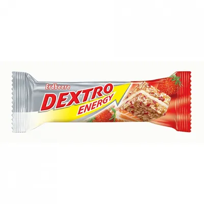 Produktbild von Dextro Energy Power Riegel, Geschmack:Erdbeer