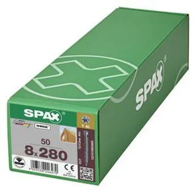 Produktbild von Spax Holzbauschrauben 8.0 x 280 mm TX 40 Zylinderkopf - 50 Stk.