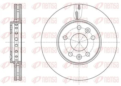 Produktbild von 2x REMSA Bremsscheibe 61625.10 vorne für OPEL Vivaro B Combi (X82) 296mm 44mm