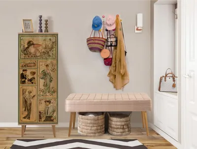 Obrázek produktu pro Skye Decor, Filinta - 732 - 0900, předsíňový nábytek, Sonomo, 100 % MELAMÍNEM POVLÁKNĚNÉ PANELY, 50 x 38 x 135 cm
