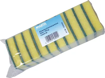 Produktbild von Masta Küchenschwamm (Scheuerschwamm) 85 x 60 x 25 mm Putzschwamm 10-er Packung