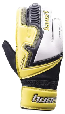 Image de Gants de gardien de but "Ibram" pour enfants Huari, modèle IG3208 (104), couleur jaune sécurité/noir/blanc