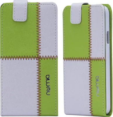 Produktbild von Samsung Galaxy S4 mini (i9190) (i9195) numia Flipstyle Weiss-GrÃ1/4n