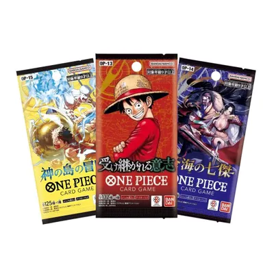 Produktbild von One Piece Card Game JapanBooster Set – 3 verschiedene zufällige japanische Boosterpacks