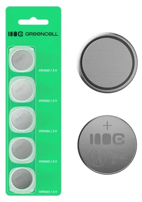 Image de Green Cell Button batte ry 5x CR1620