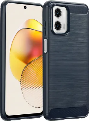 Produktbild von imoshion Brushed Back Cover Motorola Moto G73 - Dunkelblau