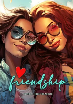 Produktbild von Freundschaft Malbuch für Erwachsene