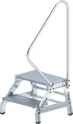 Produktbild von Günzburger Steigtechnik Montagetritt mit Handlauf 2 Stufen - 050178