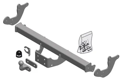 Immagine prodotto di BRINK 687300 Gancio di traino 2500 kg max. compatibile con MERCEDES-BENZ Classe V (W447), VITO Furgone (W447), VITO Tourer (W447) e VITO Mixto (W447)
