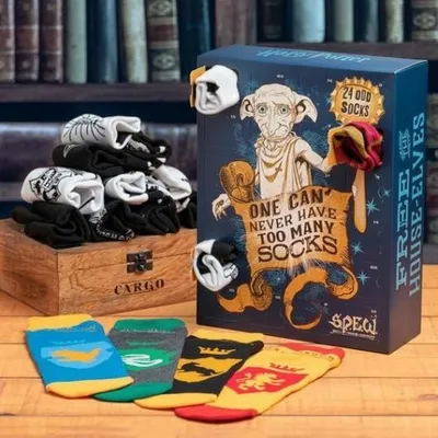 Produktbild von Harry Potter - Socken Adventskalender - Unisex - 24 Türchen