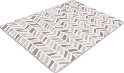 Produktbild von Stuhlunterlage Bürostuhlunterlage 120 cm x 90 cm Bodenmatte Bürostuhlunterlage - Geometrie in Herringbone.