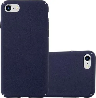 Produktbild von Cadorabo Schutzhülle für Apple iPhone 7 / 7S / 8 / SE 2020 Hülle in Blau Etui Hard Case Handyhülle Cover