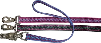Produktbild von Hundeleine Electra Classic mit Handschlaufe aus doppeltem Nylon 2,5 cm breit, 60 cm lang in Jet