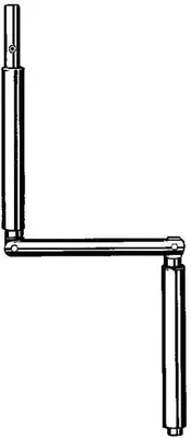 Produktbild von Hautau Gelenkkurbel  Primat FL190 weiß 125375