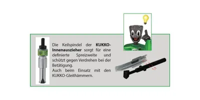 Produktbild von Innenauszieher 21-2 f.Bohrungen D.14-19mm KUKKO