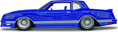 Image de Maisto 32542 - Voiture miniature - Design Chevrolet Monte Carlo Lowrider `86 (bleu, échelle 1:24)