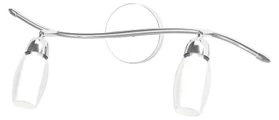 Immagine prodotto di Applique Contemporanea Feeling Net Metallo Cromo Vetro Trasparente 2 Luci G9