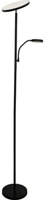 Image de Lampadaire Led Dencel Noir éclairage Led Dimmable 3cct Avec Liseuse, Design Moderne - Cristalrecord