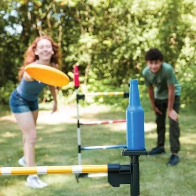 Produktbild von EastPoint 3-in-1-Spiel für Cornhole, Leiterball und Flaschenwerfen im Freien