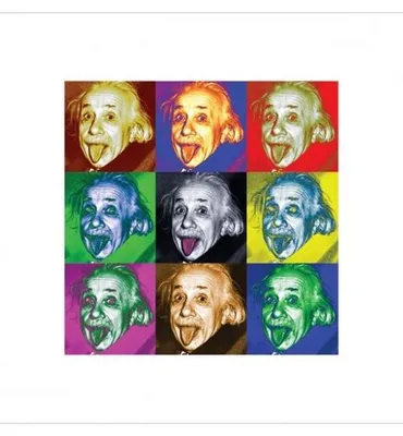 Obrázok produktu pre Albert EINSTEIN – Pop Art – UMELECKÁ TLAČ – 40 x 40 cm – Plagát