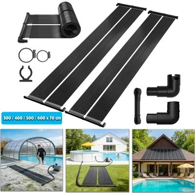 Produktbild von YRHome Solar Heizmatte 400x70cm für Schwimmbad, Aus EPDM gefertigt, Wetterfest und Ausrollbar, Einfache Anschlüsse an übliche Pool-Filteranlagen