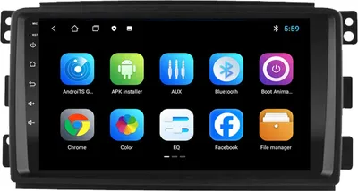 Produktbild von Für Mercedes Smart Fortwo 2005-2010. 9 zoll android 13 Autoradio GPS Navi Wifi 2GB RAM 32GB ROM Drahtlos Carplay und Android Auto RDS
