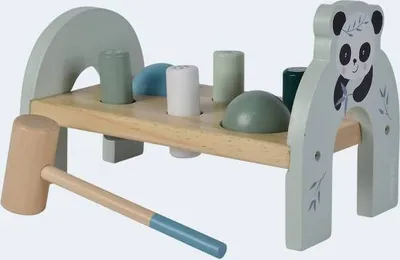 Produktbild von Eichhorn Baby Klopfbank mit 4 Holzstiften