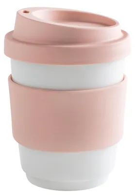 Produktbild von KAHLA Becher 0,27 l + Trinkdeckel + Banderole fillit pastel rose 2DH169A44004C