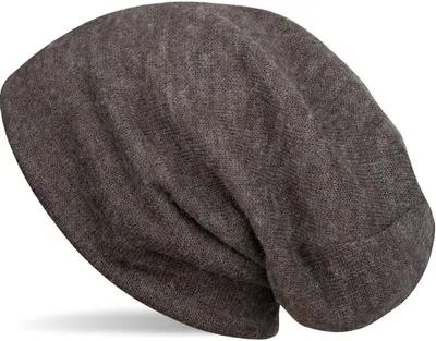 Produktbild von styleBREAKER weiche Feinstrick Beanie Mütze, Melange Optik, Slouch Longbeanie, Uni 04024109