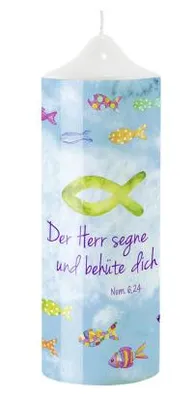 Produktbild von Kerze »Herzliche Segenswünsche zur Erstkommunion«