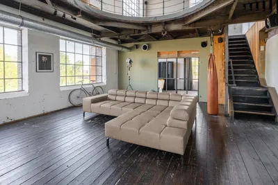 Produktbild von KAWOLA Sofa NELSON Ecksofa Leder grau Recamiere rechts