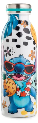 Image de Bouteille thermos, "Stitch", acier inoxydable, blanc, H. 22 cm, D. 7 cm