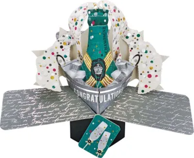 Produktbild von Grußkarte PopUp "Congratulations" Champagner